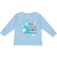 thumbnail image 3 of Inktastic Be a Mermaid Make a Splash Blue Mermaid Tail Boys or Girls Long Sleeve Toddler T-Shirt, 3 of 5