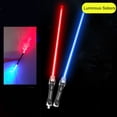 thumbnail image 4 of Lightsaber Toy Colorful Cool Luminescent Parent-child Interaction Cosplay Props Detachable LED Glowing Lightstick Children Light Toy Christmas Gift, 4 of 8