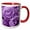 Red/White, variant on 3drose, Soft Lilac Purple Poses Bouquet, 11oz Magic Transforming Mug