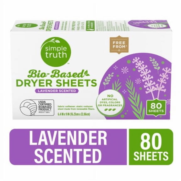 Simple Truth Lavender Scented Bio-Based Dryer Sheets