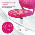 thumbnail image 5 of Costway Kids Desk Chair Ergonomic Swivel Children Mesh Study Height Adjustable Rose, 5 of 7