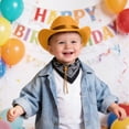 thumbnail image 2 of Gibobby Toddler Western Cowboy Hat Unisex for Boys Girls Classic Cowgirl Dress Up Hat with Buckle Belt Kids Outdoor Play Hat(4-9 Years,Brown), 2 of 6