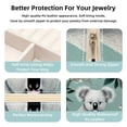 thumbnail image 3 of Koala Travel Portable Square Jewelry Display and Decorative Box with Bracelet Holder - Ideal for Rings, Earrings, Necklaces, Bracelets, and More - Suitable for Girls and Women, 3 of 6