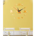 thumbnail image 4 of DIY Large Number Wall Clock 3D Mirror Sticker Modern Home Office Decor, 4 of 5