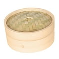 thumbnail image 3 of ACDANC Natural Bamboo Steamer Basket,Great for Asian Cooking,Dumplings,Vegetables,Fish - 7"es (18cm), 3 of 7