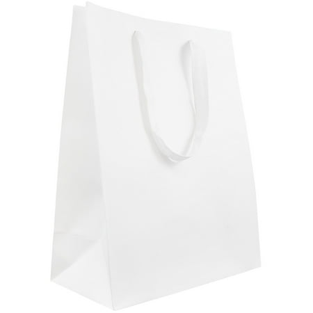 JAM Paper Heavy Duty Kraft Gift Bags, Large, 10