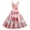 Pink, variant on 2026 Valentine's Ruffled Heart Dress, Women's Romantic Rose Pattern Sleeveless A Line Flowy Sundresses Black S