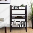 thumbnail image 2 of ZXNYH 3-Shelf Student 20.75" Wide Folding Bookcase, Natural (New), 2 of 8