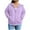 Purple, variant on Gytharion Women's Zip Up Hooded Sweatshirts Fashionable Solid Casual Long Sleeve Drawstring Hoodies Fall Plus Size Loose Comfy Pocket Hooded Jackets for Women