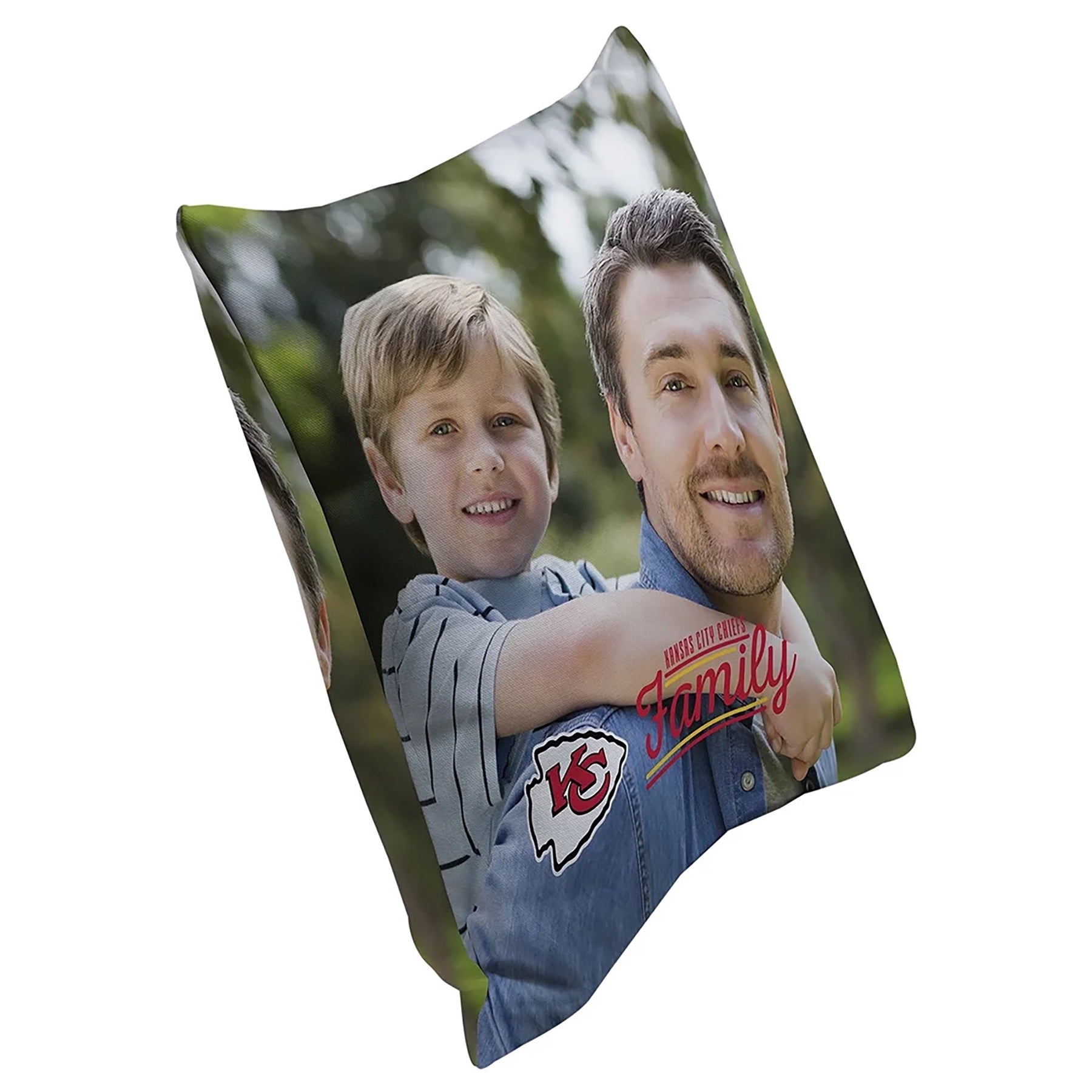 16x16 NFL Custom Pillow. Personalized Team Photo Pillow for Fan Rooms, Sofas, and Dorm Decor. Adult, Teen and Tween. Unise