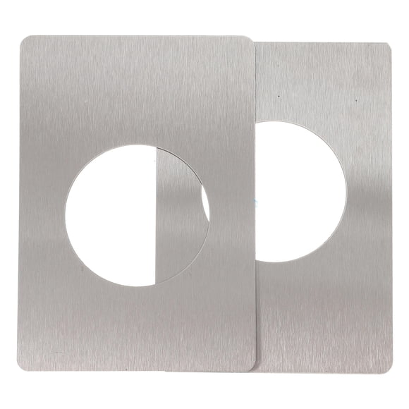 OFFIGAM 2Pcs Reinforced Strike Plate Stainless Steel Lock Fixing Smooth Surface Home