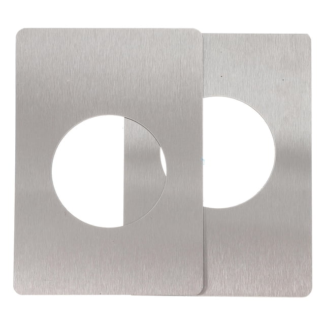 BESTYASH 2 Pcs Couvercles de Plaque de Gâche de Porte en Acier Inoxydable Résistant à la Rouille Kit de Renforcement de Porte