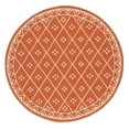 thumbnail image 5 of SAFAVIEH Courtyard Cori Bordered Indoor/Outdoor Area Rug, Terracotta/Light Beige, 9' x 12', 5 of 10