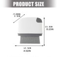 thumbnail image 3 of Efficient Window Grooves Cleaner Scouring Sponge Scraper with Detachable Head Kitchen Brush for Narrow Gaps Grime Removal Light Grey, 3 of 4