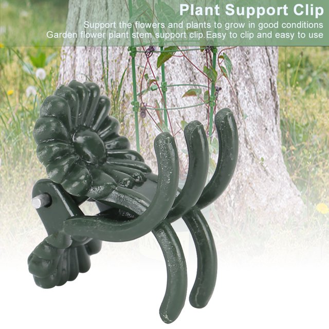 100 Pack Orchid Clips, Beautiful Chrysanthemum Shape Plant Clamp, Plant Support Clip For Greenhouse Planting Courtyard