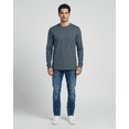 thumbnail image 4 of Real Essentials 4 Pack: Men's Cotton Long Sleeve Crew Neck T-Shirt - Soft Work Casual Jersey Tees, 4 of 6