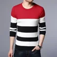 thumbnail image 3 of Camiseta ajustada para hombre, jersey ajustado, camiseta para hombre, cuello redondo, manga larga, sudaderas, tops, talla XL, marca alta, informal, normal, oferta, redes sociales, emo, 3 of 5