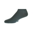 thumbnail image 4 of Sierra Socks Men's Combed Cotton Fine Rib Crew Dress Casual Seamless Toe (Shoe Size: 6-12, Charcoal), 4 of 5