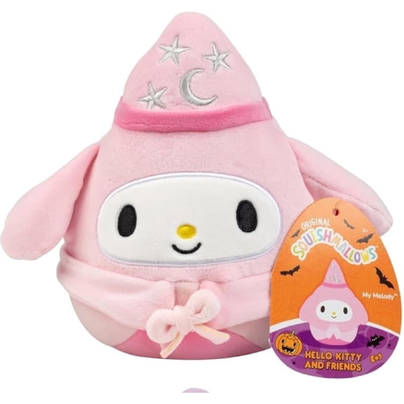 Squishmallows Original 5-Inch Hello Kitty: Pink My Melody - Official Jazwares Small Plush - Collectible Soft & Squishy Mini Stuffed Animal Toy - Gift for Kids, Girls & Boys