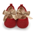 thumbnail image 4 of QISIWOLE Toddler Kids Baby Girls Shoes Summer Bowkont Princess Dress Shoes Solid Shoes Savings !, 4 of 5