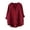 Rouge, variante sur Chemise Décontractée en Mélange de Lin Coupe Ample Col Rond Style Élégant