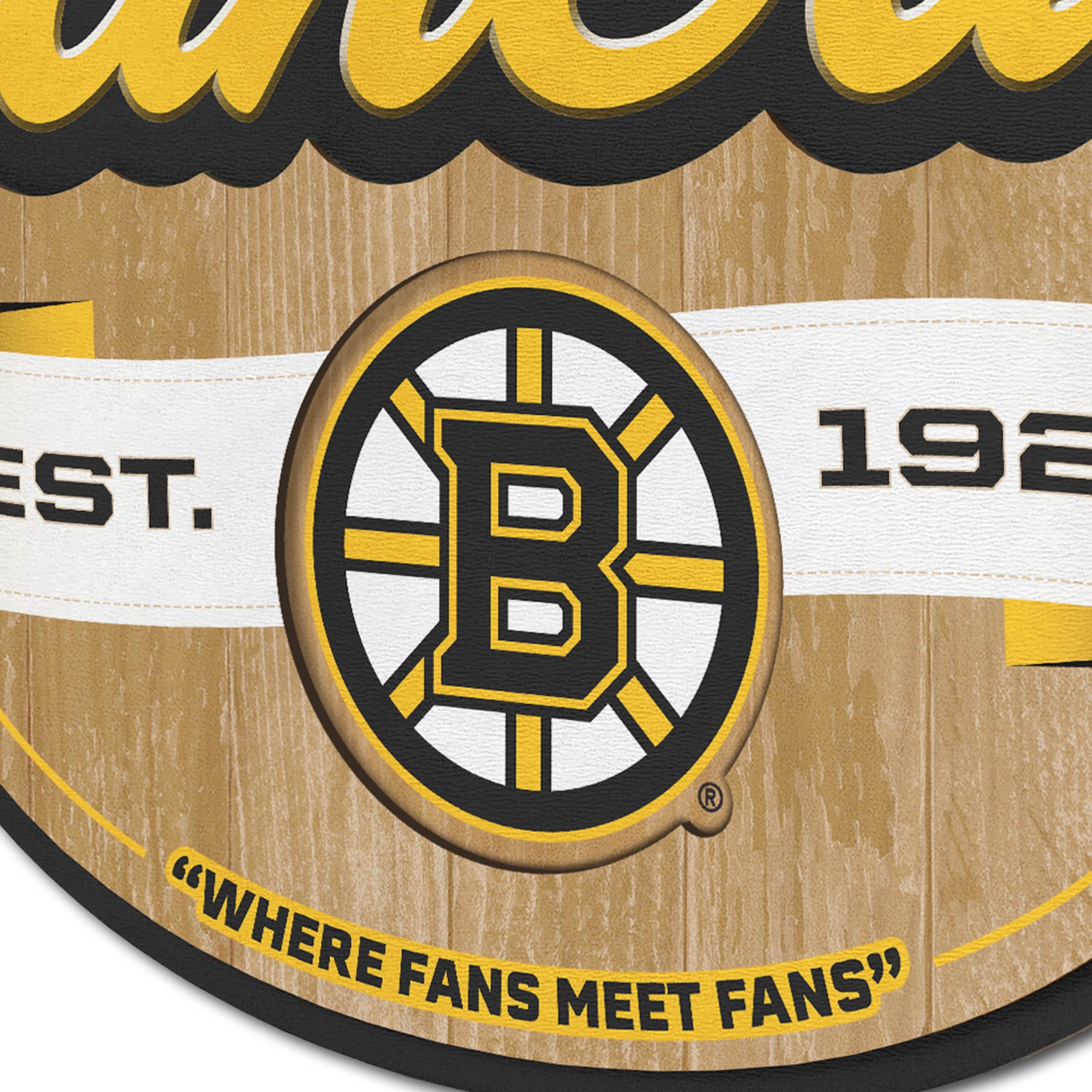 YouTheFan NHL Boston Bruins Fan Cave Sign