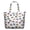 Monster Cartoon Truck White Pattern-1, variant on Monster Cartoon Truck Black Pattern Weekend Tote Bag, Outdoor Travel Carryall with Inner Zip Pocket, Heavy Load Bearing Gift Ideas for Work School Travel,22 X 12 X 18 Inches