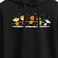 thumbnail image 3 of Peanuts - Group Skate - Juniors Cropped Pullover Hoodie, 3 of 6