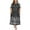 BlackPaisley, variant on Plus Size Maxi Nightgowns for Women House Dress with Pockets Short Sleeve Sleepwear