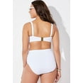 thumbnail image 2 of Swimsuits for All Valentine Ruched Bandeau Shirred High Waist Bikini Set, 2 of 6