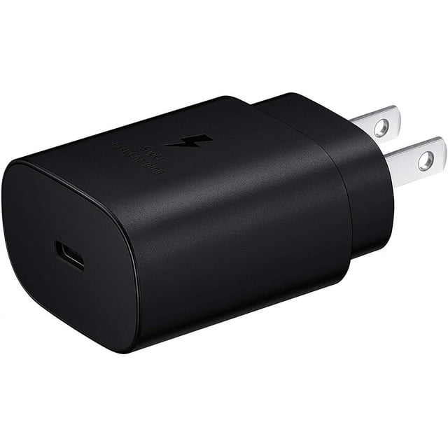 25W Samsung USB-C 3.0A Fast Charging Wall Charger Adapter for Galaxy S9 S10 S20 Note 9 10 Plus, Black