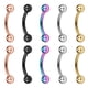 thumbnail image 1 of 10 Piezas 16G 316L de Acero Inoxidable Sunnimix Nariz de Septum Herradura Ball Hoop 6 mm, 1 of 3