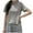 Gray, variant on Annhoo Womens Tops Casual V-Neck Button Down T-Shirts Short Sleeve Summer Fashion Dressy Going Out Clothes