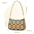 thumbnail image 3 of FORMRS Womens Shoulder Bag with Chain Strap Clutch Purse Cute Tote Handbag, Retro Blossom Flower, 3 of 7
