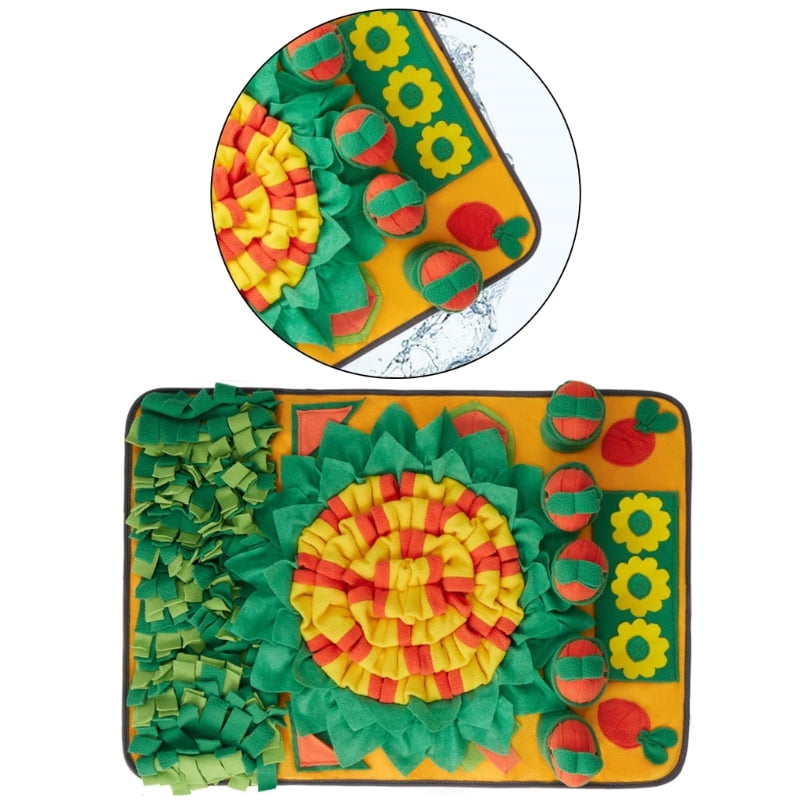 Engaging Foraging Mat Treats Feeder Snuffle Mat For Dog Promotes Cognitive Development Interaction Enrichment Puzzle Mat