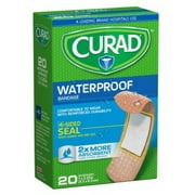 Curad Waterproof Bandages 1 X 3-1/4 Inches 20 Each (Pack of 6)