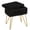 Luxury Black-22in, variant on Multi-Functional Storage Vanity Stool with 4 Gold Metal Legs, Flip Top Makeup Organizer Bench, Soft Upholstered Accent Chair for Bedroom, Living Room & Home Decor