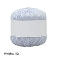 thumbnail image 4 of Knitting Thread Cotton Crochet Yarn Embroidery Clothes Sweater Tapestry Weave Line DIY Accessory, Light Grey, 4 of 8
