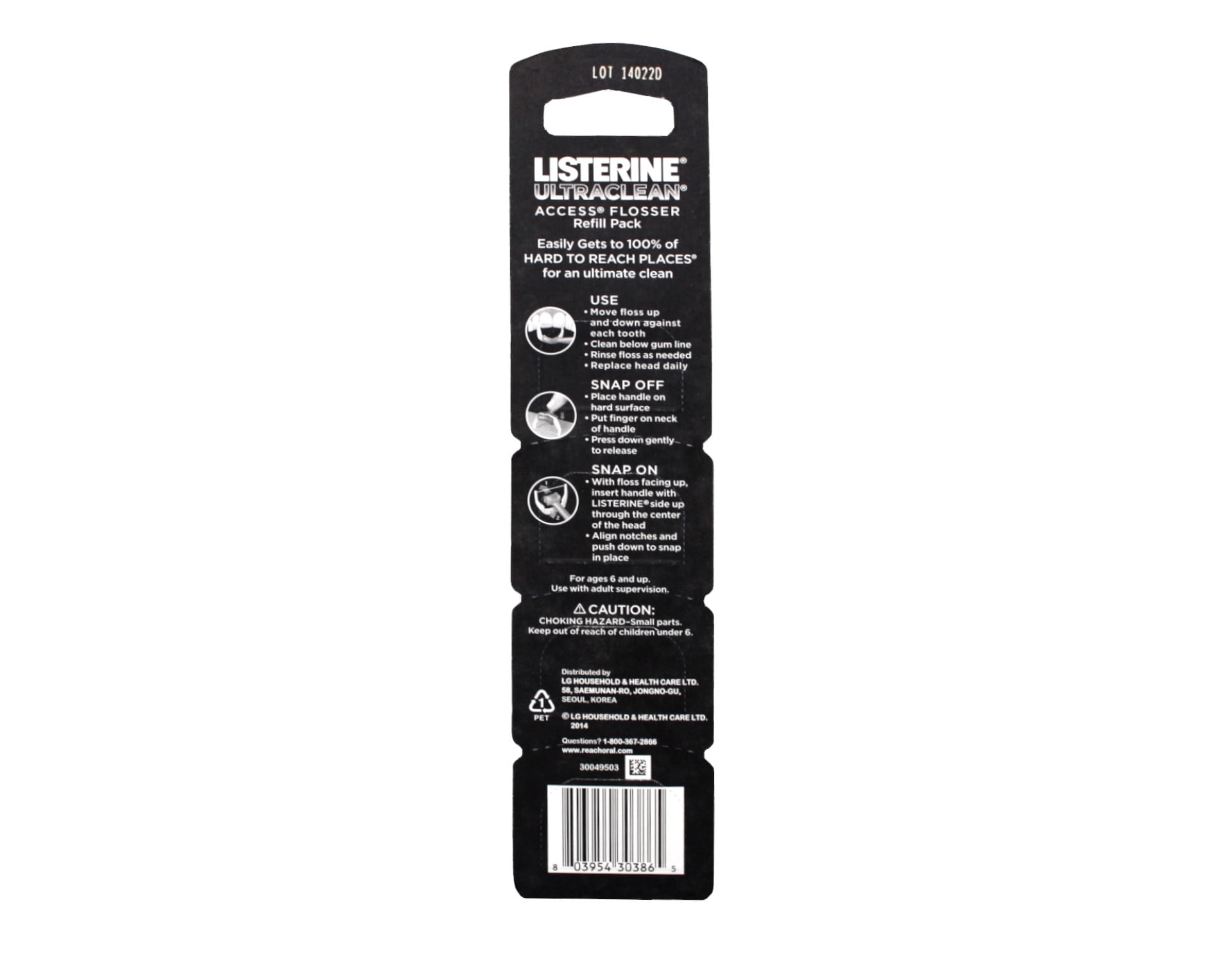 Listerine Ultra Clean Access Flosser Mint Refill Heads, 28 Count (Pack Of 6) C17