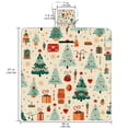 thumbnail image 2 of Christmas Tree Canvas Beach Blanket - Extra Large Picnic Mat for Outdoor Family Gatherings, Beach Trips, and Camping - Waterproof and Sand - Durable and Easy to Clean - 200x150cm, 2 of 6