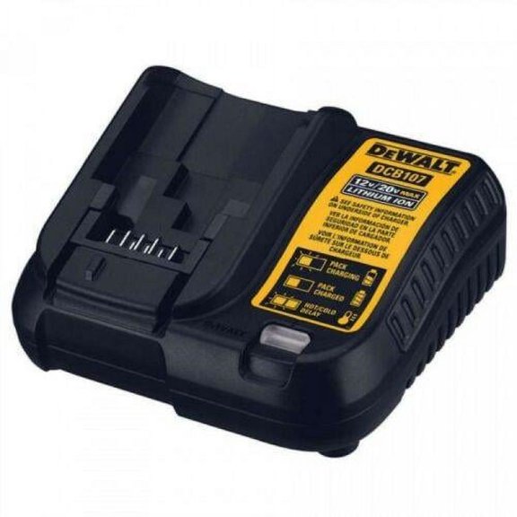 DEWALT DCB107 12V/20V MAX Power Tool Charger with LED Indicator for DEWALT 12V, (Reconditioned)