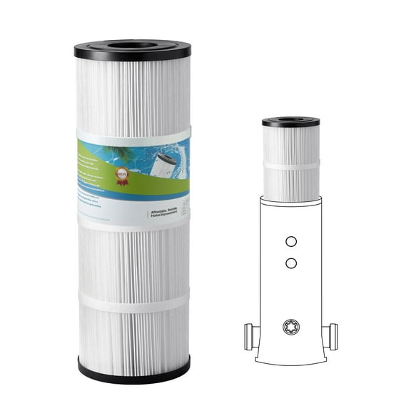 KFFKFF Cartridge for Pool Filter, 50 Sq. Ft Spa and Hot Tub Filter Cartridge Substitute, Matches Hayward C500, CX500-RE, Pleatco, Safe for Children & Animals, Trilobal Pleated Design