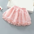 thumbnail image 2 of XXWXYD Girls Summer Half Skirt 1-7 Years, Embroidered Pattern Bow Multi Layer Pommel Skirt Casual Outing Flowy Comfortable Cute Floral Design for Toddler Playdate, 2 of 8