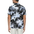 thumbnail image 3 of Cafe Luna Men’s Palm Print Short Sleeve Shirt, up to Size 5XL, 3 of 3