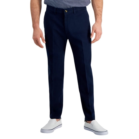 Kenneth Cole Mens Slim fit Dress Pants 36 / 30 Navy Blue Solid