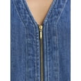thumbnail image 4 of Free Assembly Women's Sleeveless V-Neck Denim Mini Dress, Sizes XS-XXL, 4 of 4