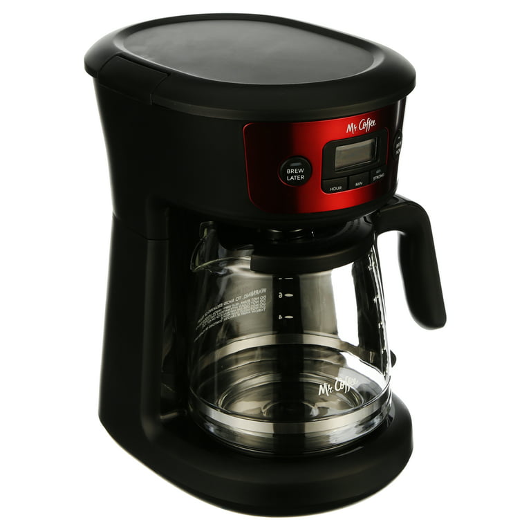 Mr. Coffee Brew Now or Later Coffee Maker, 12- Cup, Black