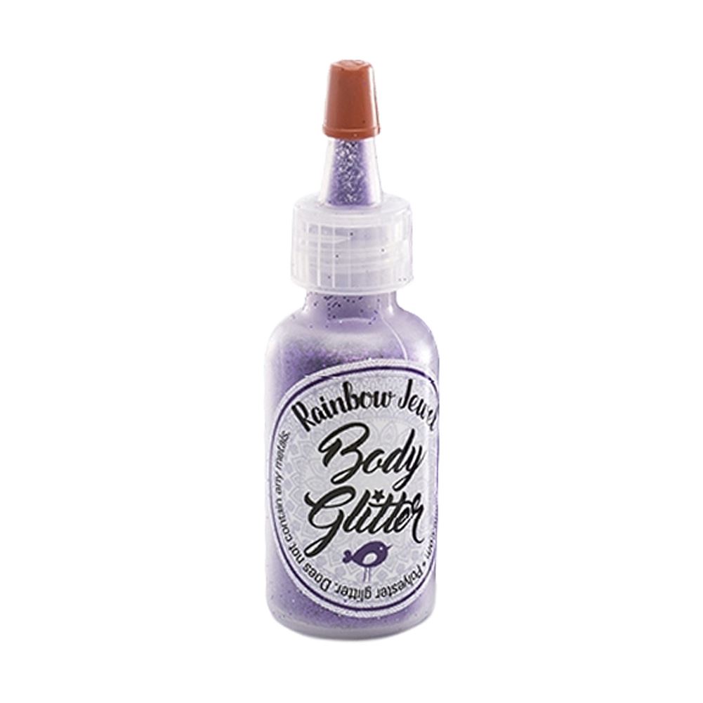 Art Factory Rainbow Jewel Body Glitter Purple, .5 oz Poofer Bottle