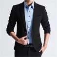 thumbnail image 3 of Abrigos Chaqueta de fiesta para hombre Trajes y blazers de corte entallado de un solo pecho finos para hombre Ropa de estilo coreano Ropa casual de moda, 3 of 5
