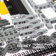 184PCS Gear and Axle Set for Technic Parts Compatible with Lego-Technic Parts, DIY Gears Assortment Pack((Liftarm, Pins, Axles, Connectors)) for Technic Building Blocks Set(Random Color)